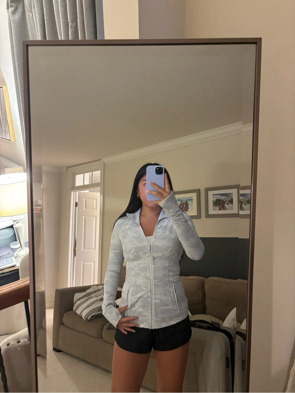 Lululemo Gray Camo Define Jacket